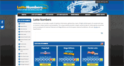 Desktop Screenshot of lottonumbers.com