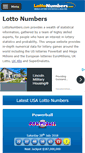 Mobile Screenshot of lottonumbers.com