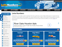 Tablet Screenshot of lottonumbers.com